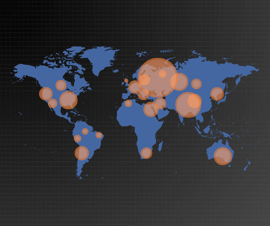 Website visitors from entire world.